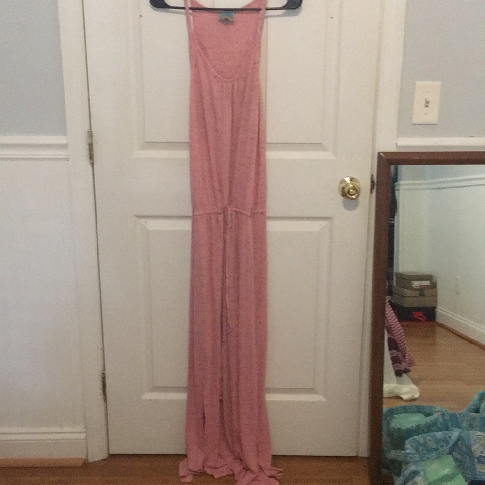 Pink cotton maxi